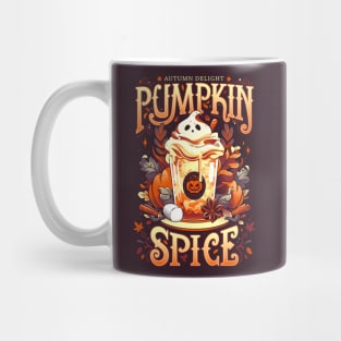 Ghostly Pumpkin Spice - Cute Food Mug